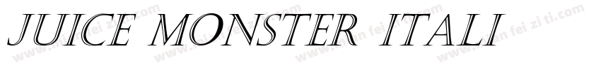 Juice Monster Itali字体转换